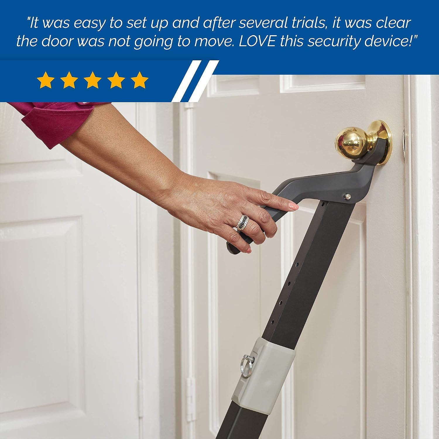 Uр Tо 60% оƒƒ Heavy Duty Security Door Bar | Fully Adjustable, Universal Door Stopper Device for Home Defense | Perfect for Residential and Commercial Use to Protect Against Forced Entry by SecuraDoor