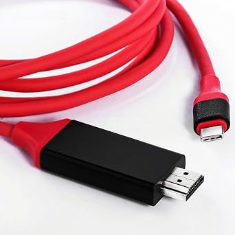 USB Type-C HDMI 4k HDMI Cable Compatible with Samsung Galaxy A54/A42/A35/A23/A16/A15 5G UW for Home Office Extended Display Full 2160p@30Hz, 6Ft/1.8M Cable Thunderbolt 3/4