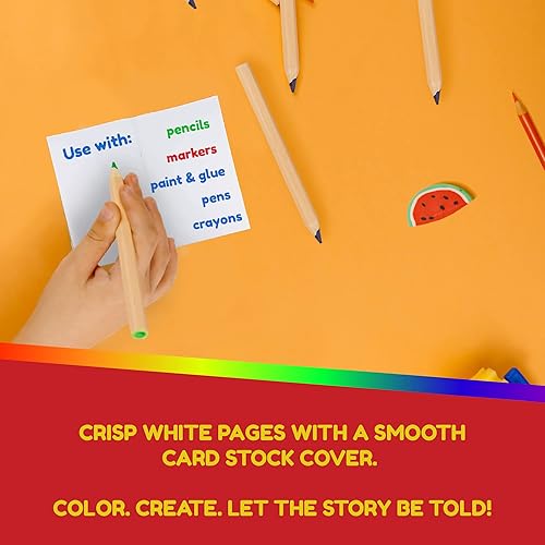 Miniatura 3 de Hygloss Products Libros blancos en blanco  Pequeños libros para diario, bocetos, escritura y más  Ideal para artes y manualidades  2.75 x 4.25