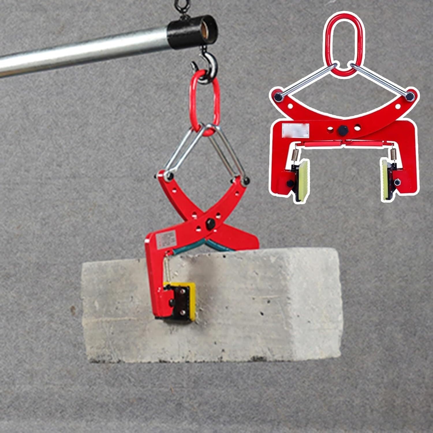 Pince de levage pour dalles de terrasse et aménagement de jardin en béton