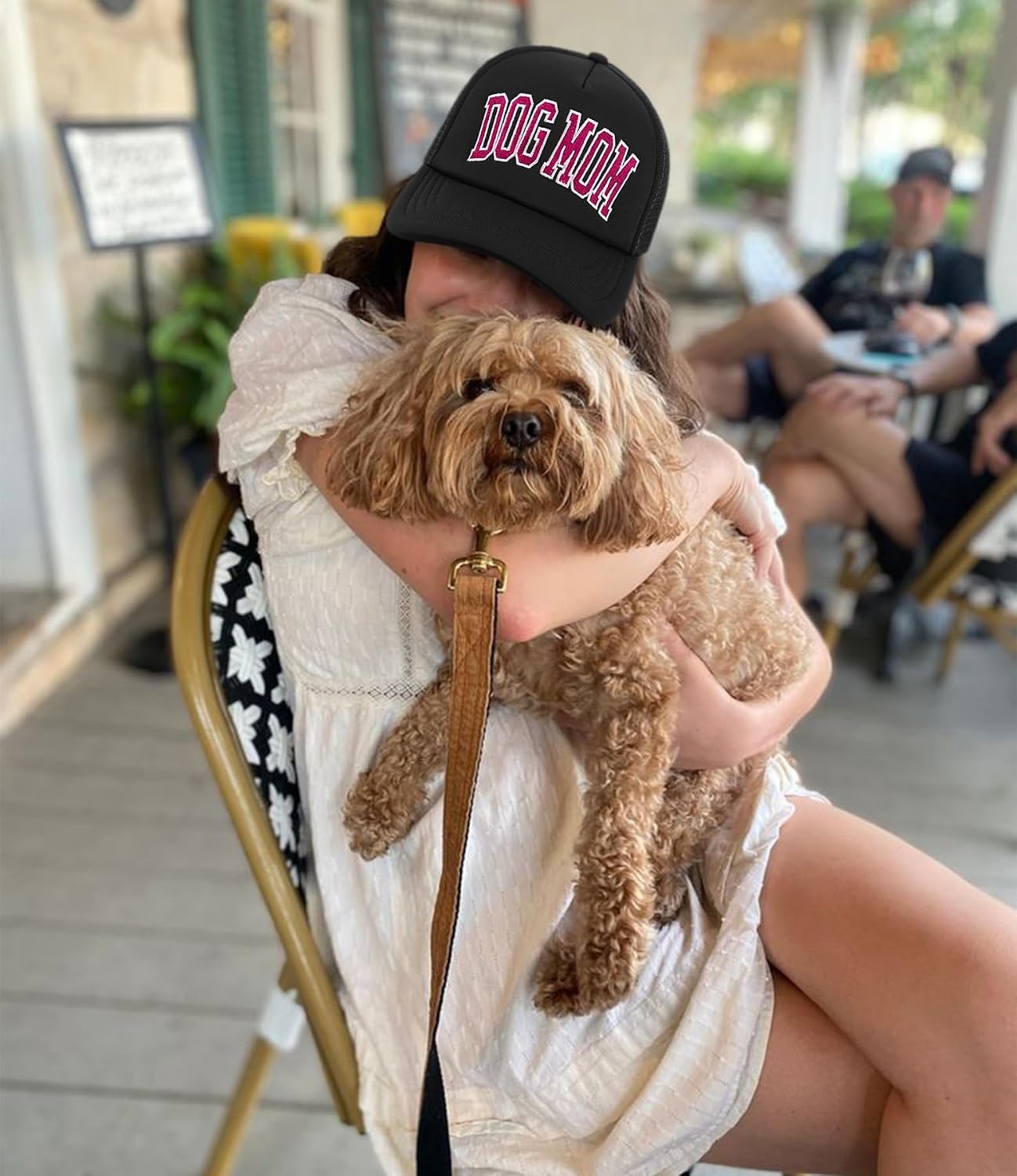 Dog Mom Gifts for Women - Embroidered Foam Front 5 Panel Snapback Trucker Hat - Stylish Comfort for All - Image 4