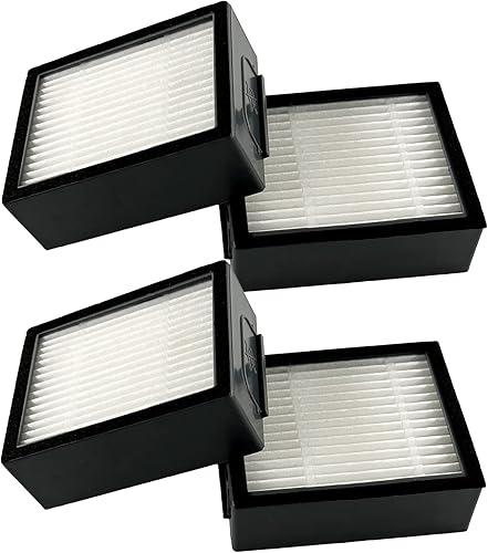 Dttery Kit de filtro HEPA de repuesto para iRobot Roomba e, i, j Series Robot Aspiradoras Accesorios 4639161, paquete de 4, no compatible con Combo