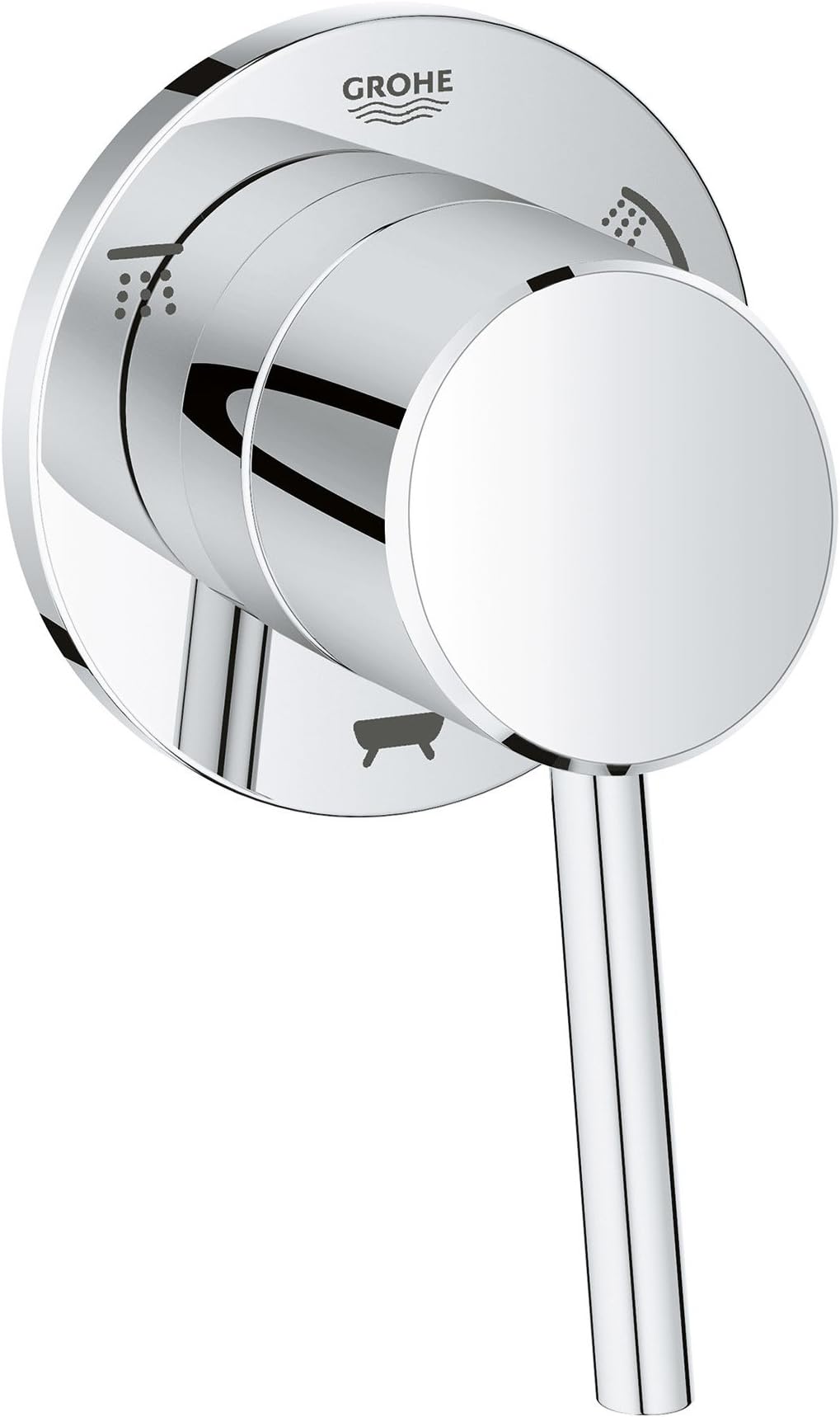 29106001 Concetto Diverter Trim, Starlight Chrome
