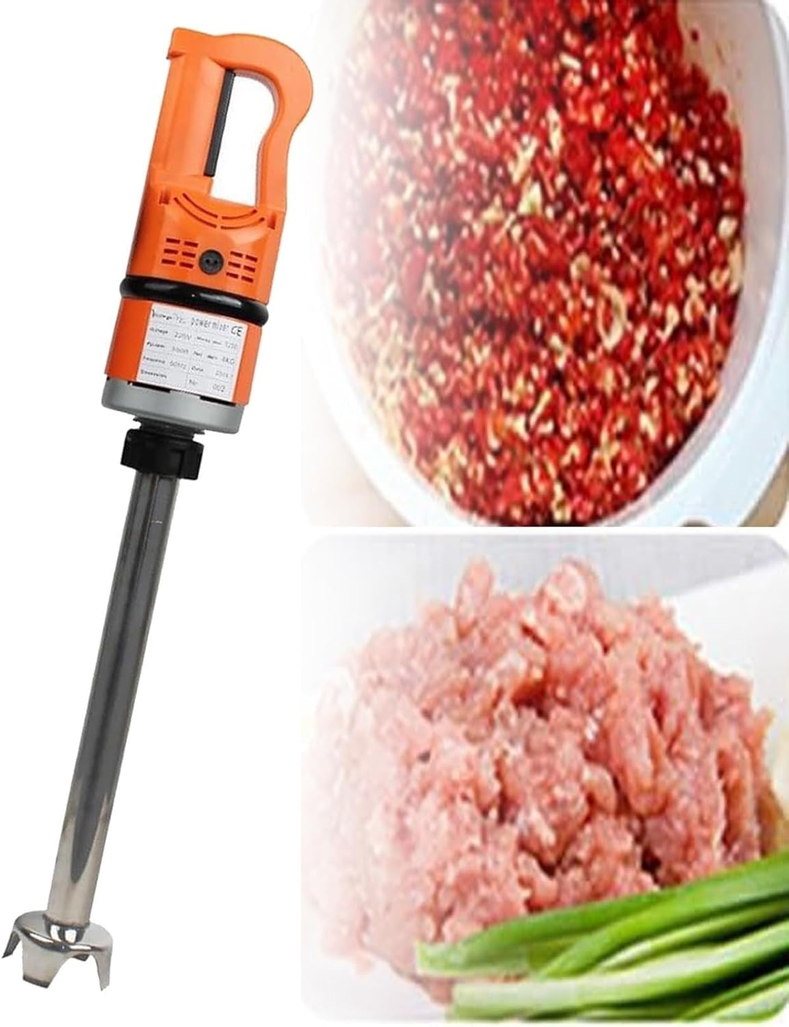 Brushless Motor High Speed ​​Blender, Commercial Handheld Immersion Blender 500W/750W/1000W, 304 Stainless Steel Blender Stick(1000W540mm)