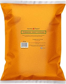 Turmeric Powder Ground 5 lb. Contains Curcumin, Raw, non-GMO & Gluten Free, Bone Health and Boosts Immune System, Vegan Fr...