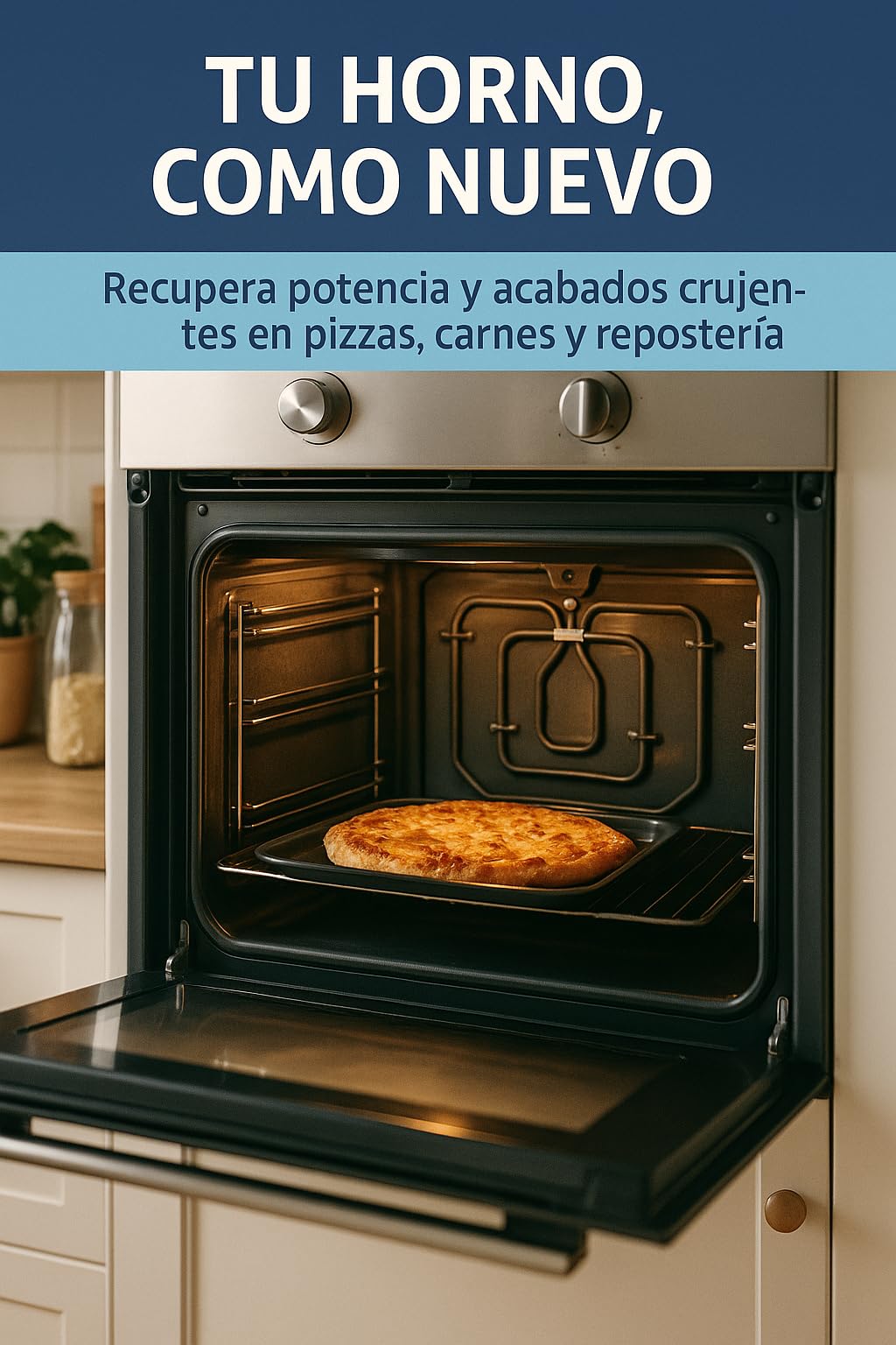 RECAMBIOS DREYMA Resistencia Grill Superior 2300W 230V 367 x 345 mm Distancia Terminales 26mm 3 Faston Recambio Horno Compatible con Balay Bosch Lynx Superser Neff Constructa Crolls Corcho Pro