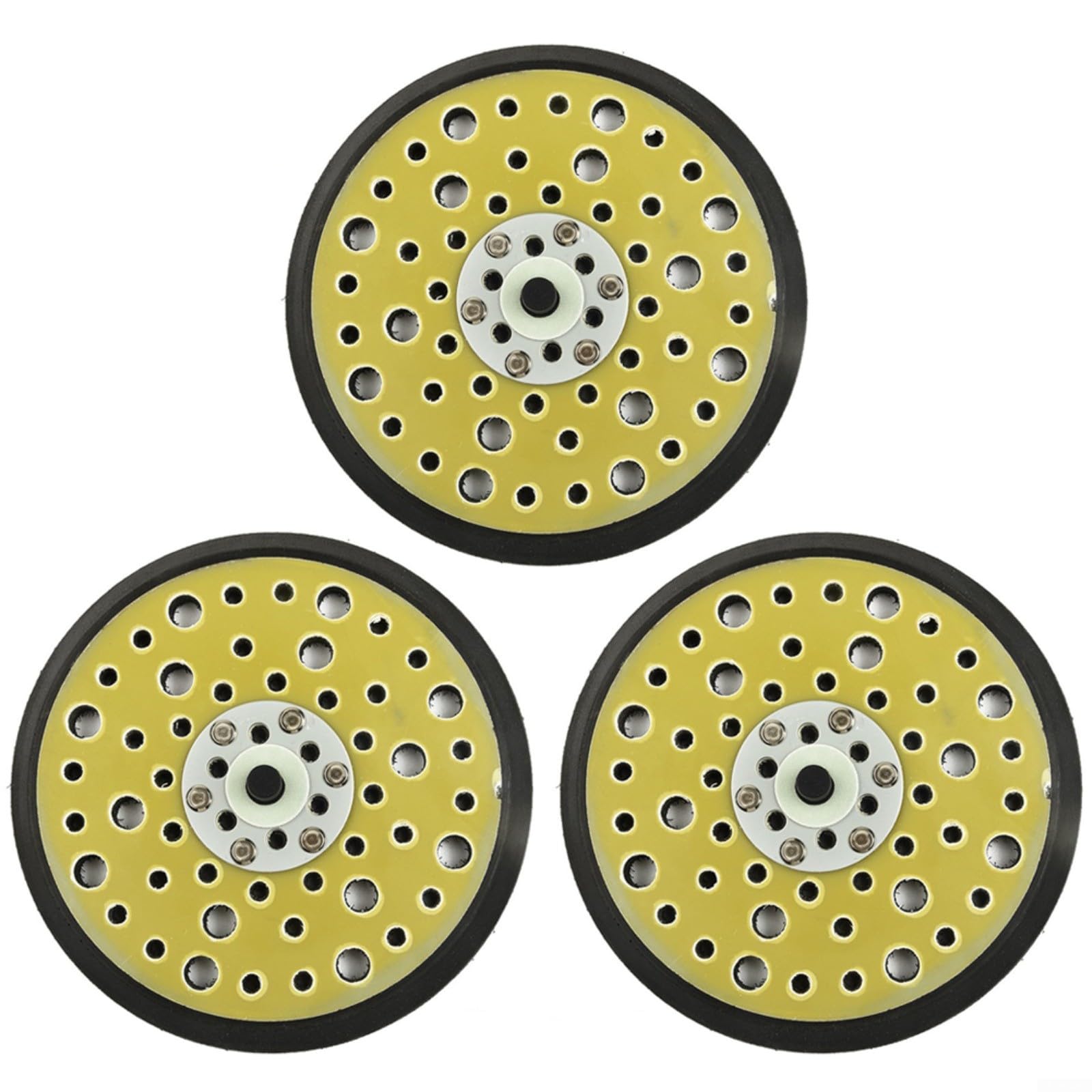 Lijadora orbital de 6 pulgadas sin marcas de remolino gracias al plato de poliuretano medio