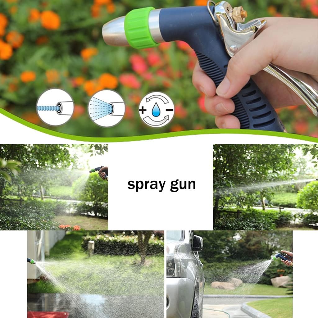 Garden Hose Reel Cart with Wheels,Household Pet Bath Hose Storage Rack, Outdoor Irrigation Hose Cart with Water Pipe, Garden Supplies (Color : Black, Size : +DN20 60M Pipe)