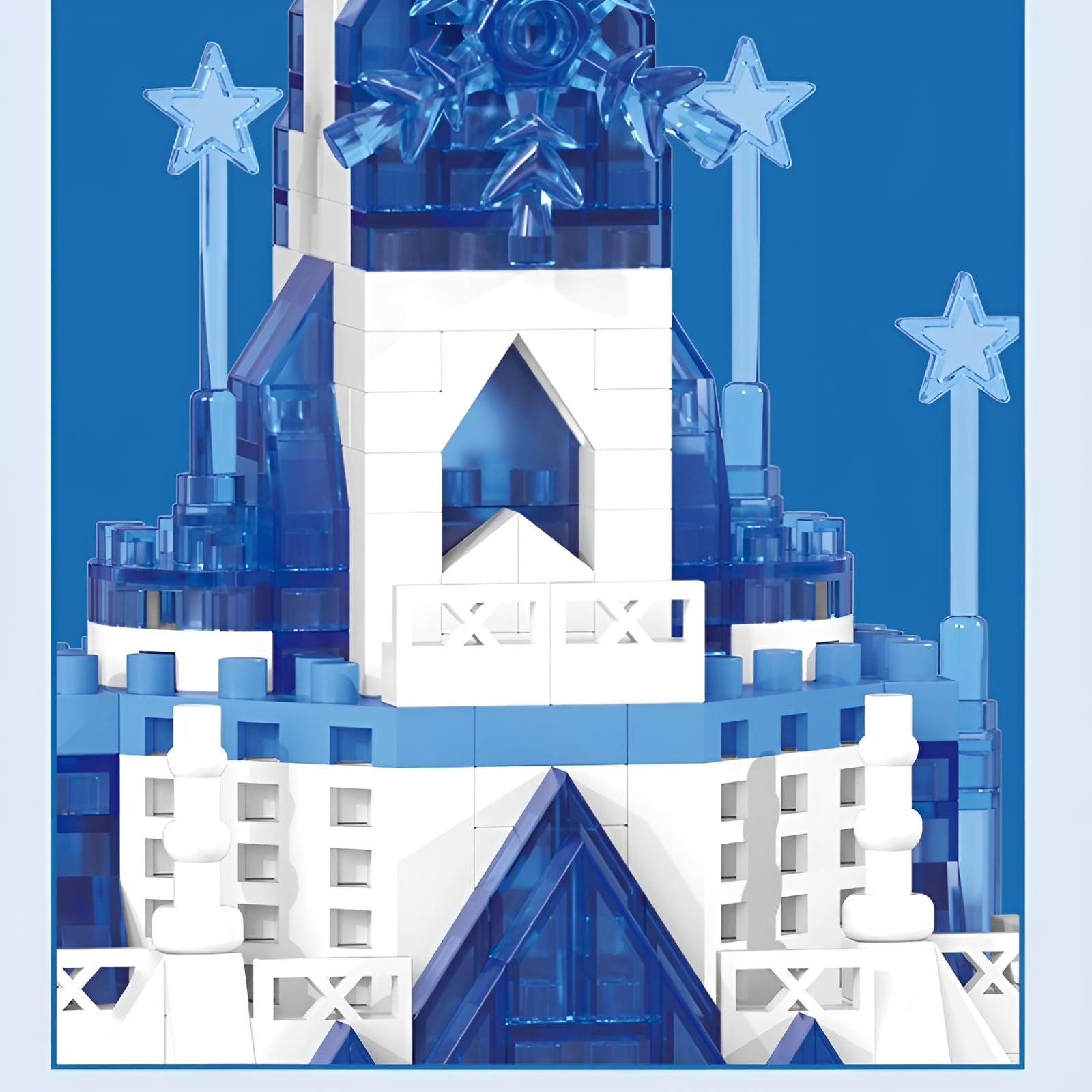 Magic Castle Building Blocks Set, Mini Frozen Castle Building Kits, Micro Collectible Architecture Bricks Model Toys - Image 4