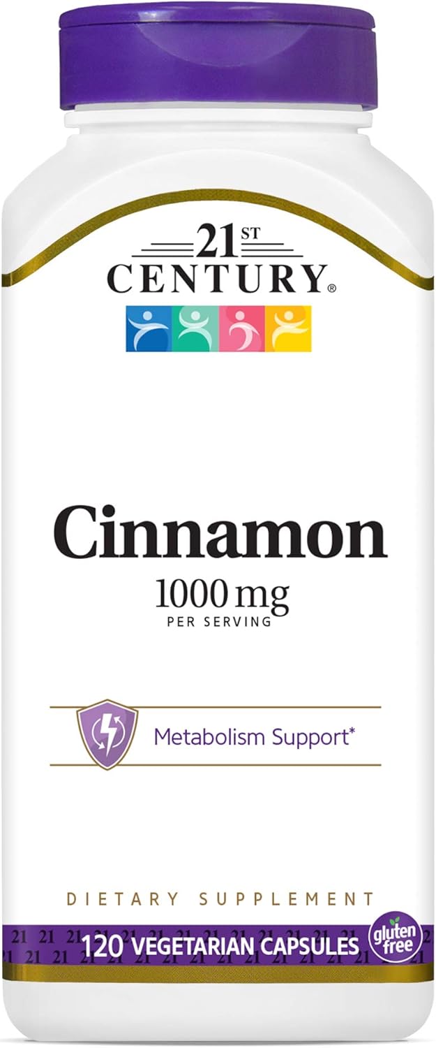 21st Century Cinnamon, 1000mg, 120 Vegicaps : Health & Household