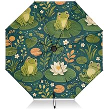 J JOYSAY Frogs Umbrella for Rain Travel Umbrella for Women Travel
