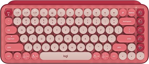 Logitech Pop Keys Mechanical Wireless Keyboard with Customisable Emoji Keys, Durable Compact Design, Bluetooth Or USB Connectivity, Multi-Device,…