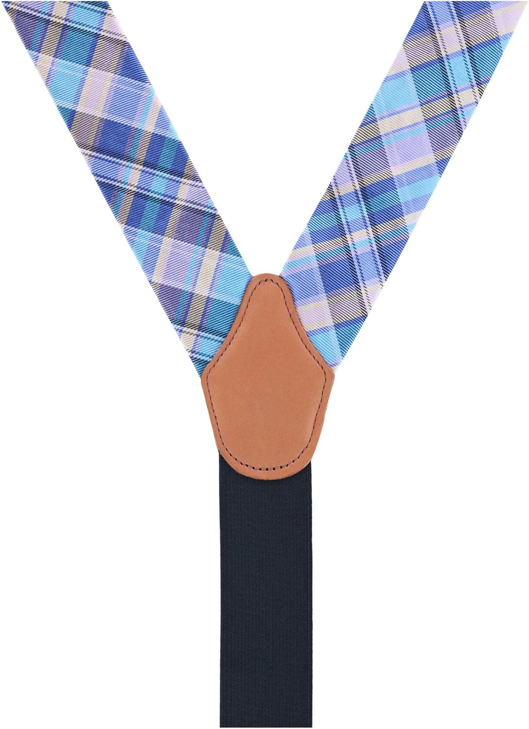 Trafalgar Men's Sherwood Plaid Silk Button End Braces (Suspenders)