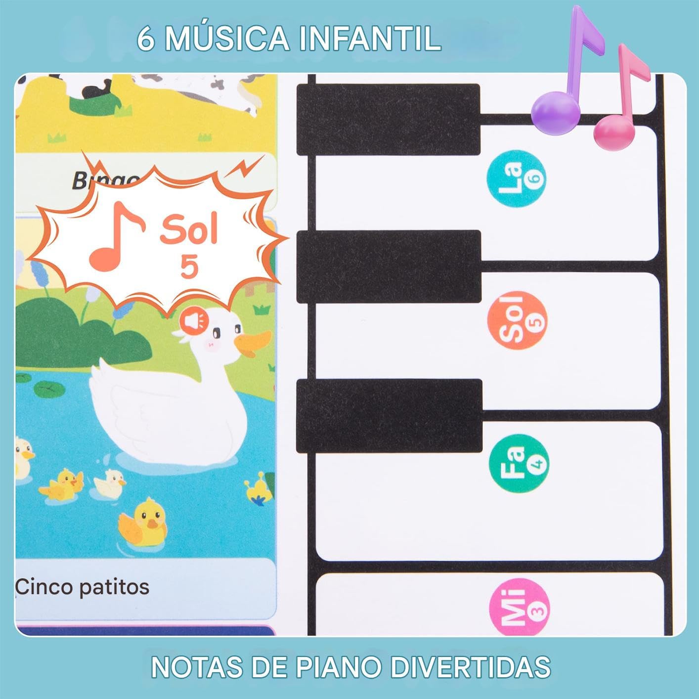 Libro Interactivo de Palabras en Inglés con Sonido - Libro de Palabras en Inglés con Sonido para Niños,Herramienta Educativa Interactiva para Niños de 2 a 6 Años Niñas y Niños