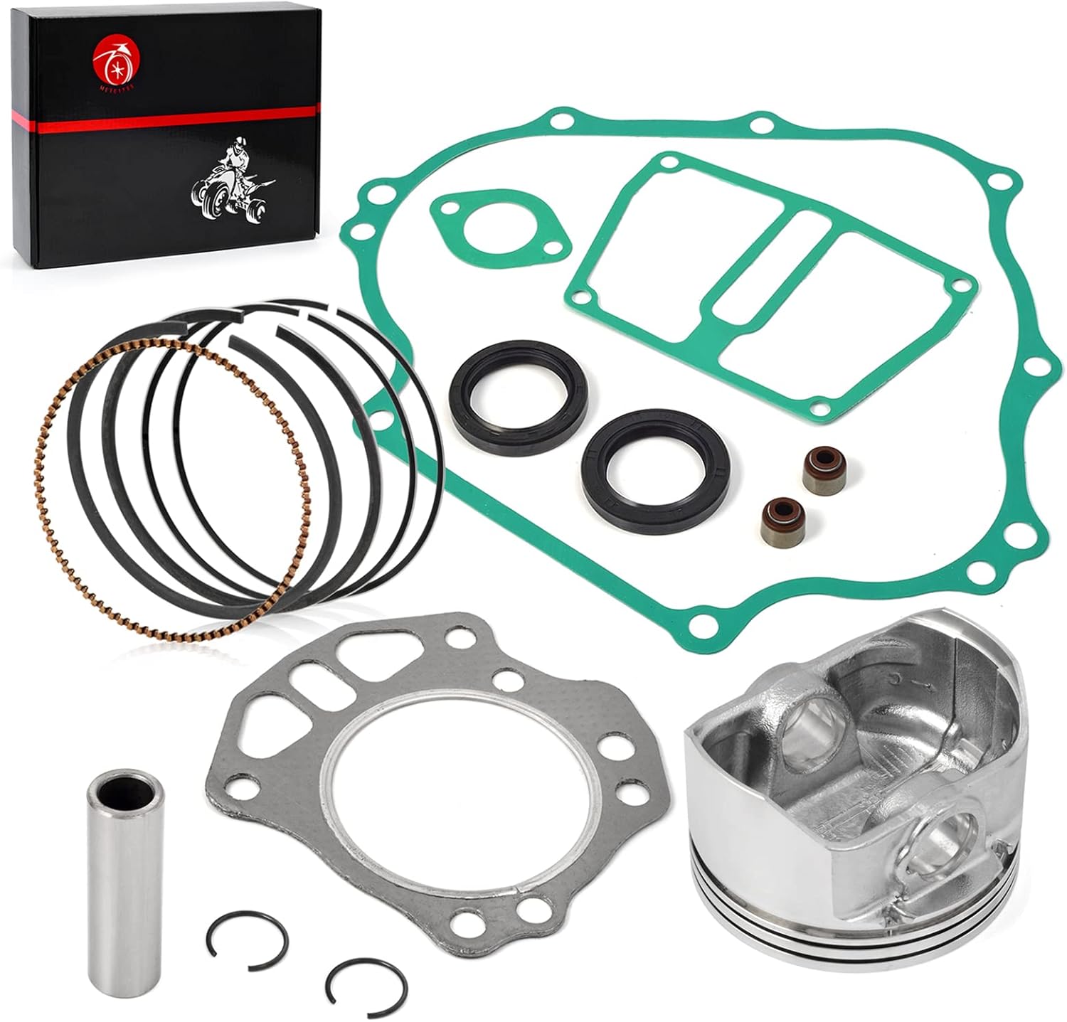 Engine Rebuild Kit Piston & Rings Gasket Seal For KAWASAKI MULE 600 610 SX KAF400 13001-7013 13008-6063 11061-7028 11004-7017 11061-7041
