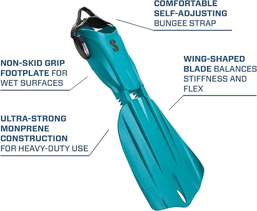 Vista 4 de SCUBAPRO Seawing Nova Aletas de Buceo Turquesa