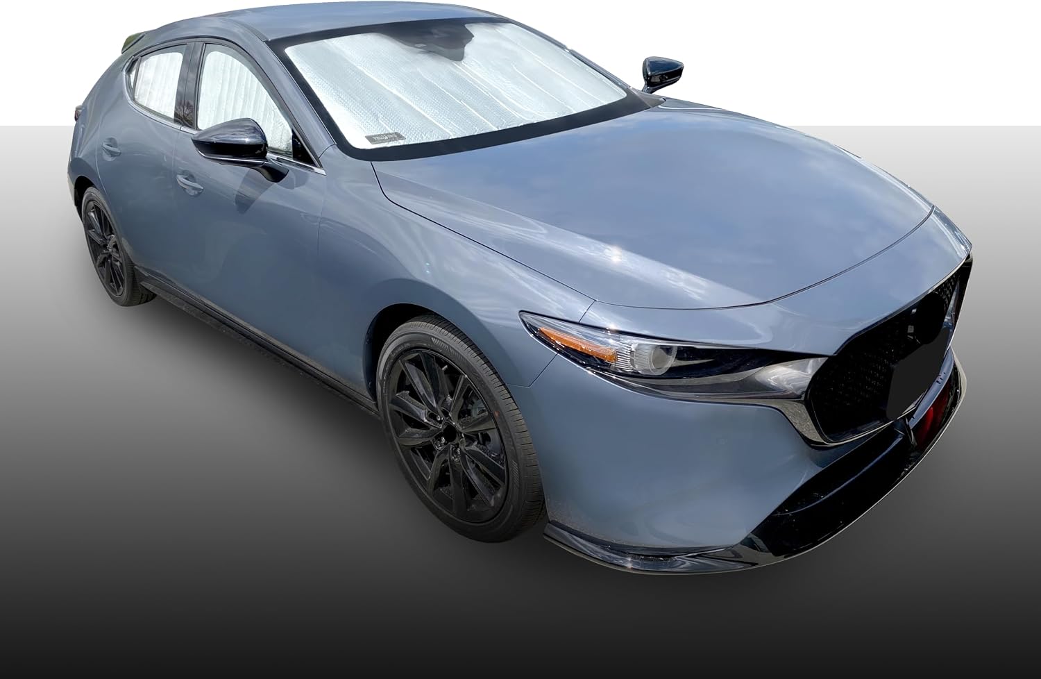 YelloPro Auto Custom Fit Front Windshield Sunshade Accessories UV Reflector Sun Protection for 2019 2020 2021 2022 2023 2024 2025 2026 Mazda Mazda3 Sedan Hatchback, Base, Select, Preferred, Premium