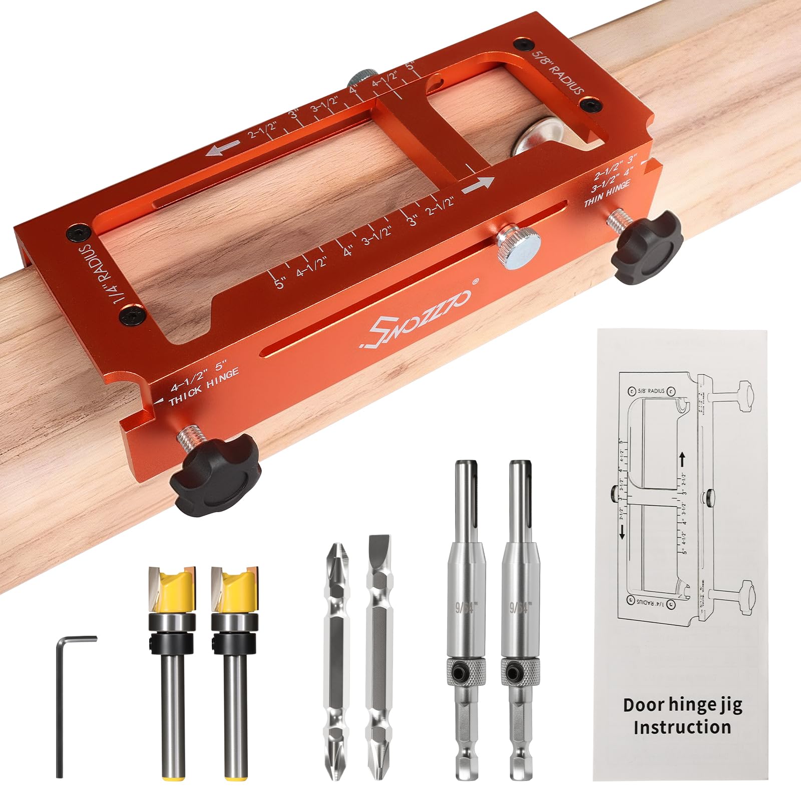 Door Hinge Jig,Fits Door Hinges 2.5