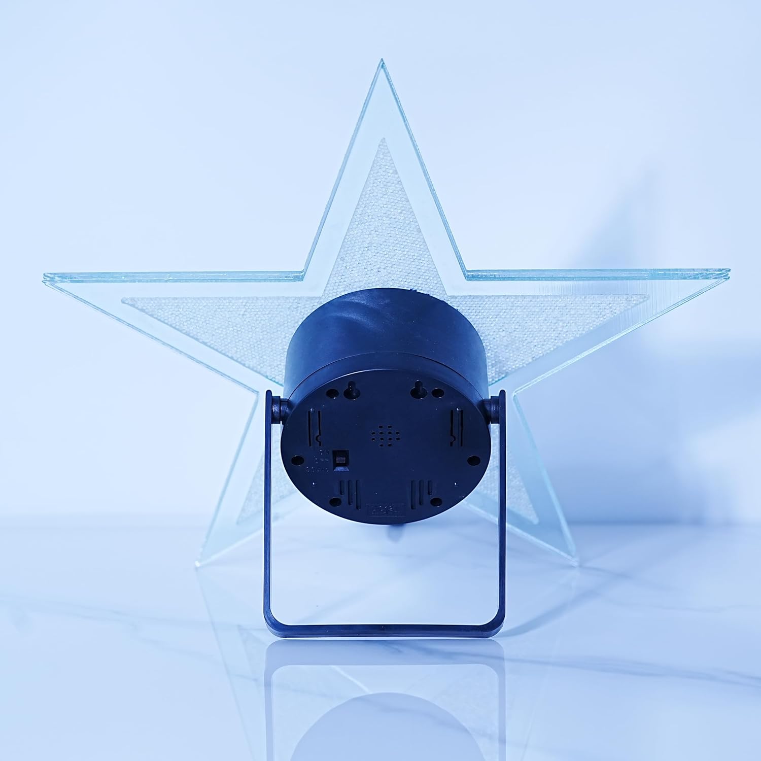 12 Inch Pentagram Plasma Disc, Plasma Ball, Suitable for Science and Education Museums, Observatories, Homes, Bars, Clubs, Night Lights, Holiday Gifts, Voice Controlled Induction Lights (Red)