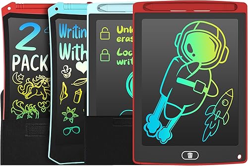 Miniatura 9 de Pack de 2 tabletas de dibujo LCD para niños con pantalla a color de 85 pulgadas juguete educativo para aprendizaje regalo para niños de 3 a 6 años