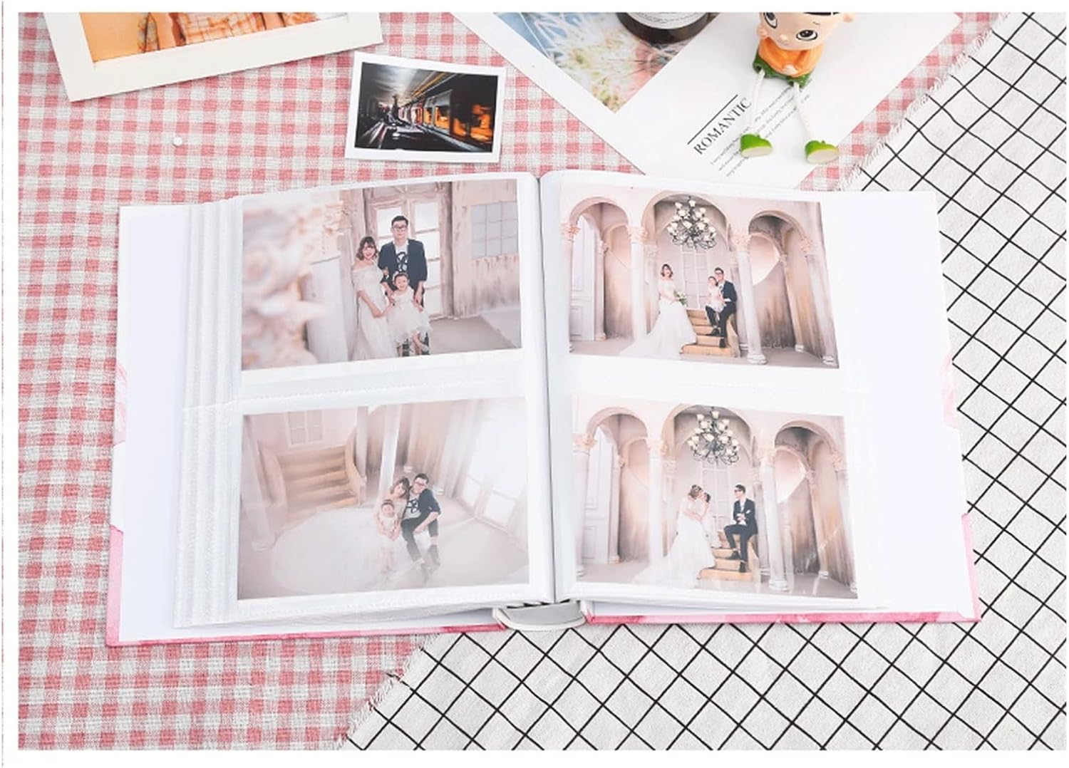 Photo Albums Album Book Commemorative Family Edition Large-capacity Album Interstitial 8-inch 200-piece Boxed 9-inch Photo Album Album de fotos (Color : 01, Size : 9 inches/200 sheets)
