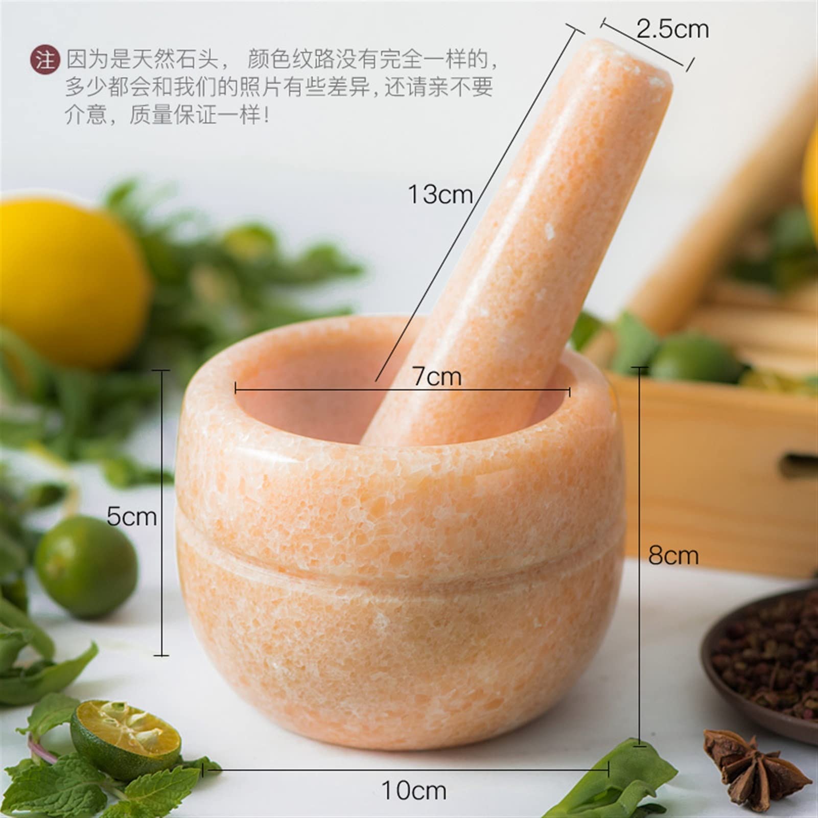 Macinaspezie Pietra naturale durevole pestello del pestello del mulino del peperoncino del mulino del peperoncino del mulino del peperoncino del peperoncino di peperoncino delle erbe Spice Grinder Pol