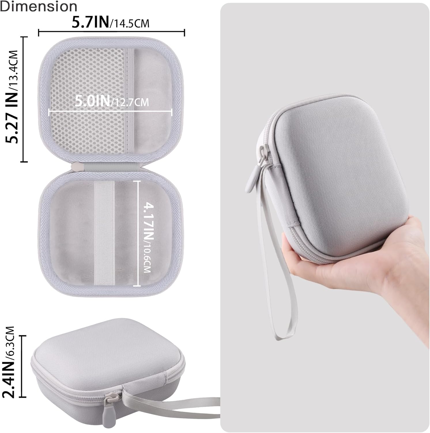 co2CREA Hard Case Bundle for Anker Soundcore Boom Go 3i & Boom 2 Speakers, Portable Travel Protective Case