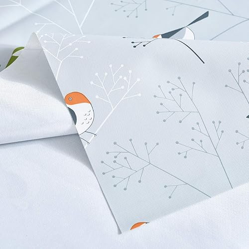 Miniatura 7 de Mantel de vinil para mesa cuadrada, lavable, a prueba de aceite, impermeable, PVC, diferentes estampados, Victorian, Bird