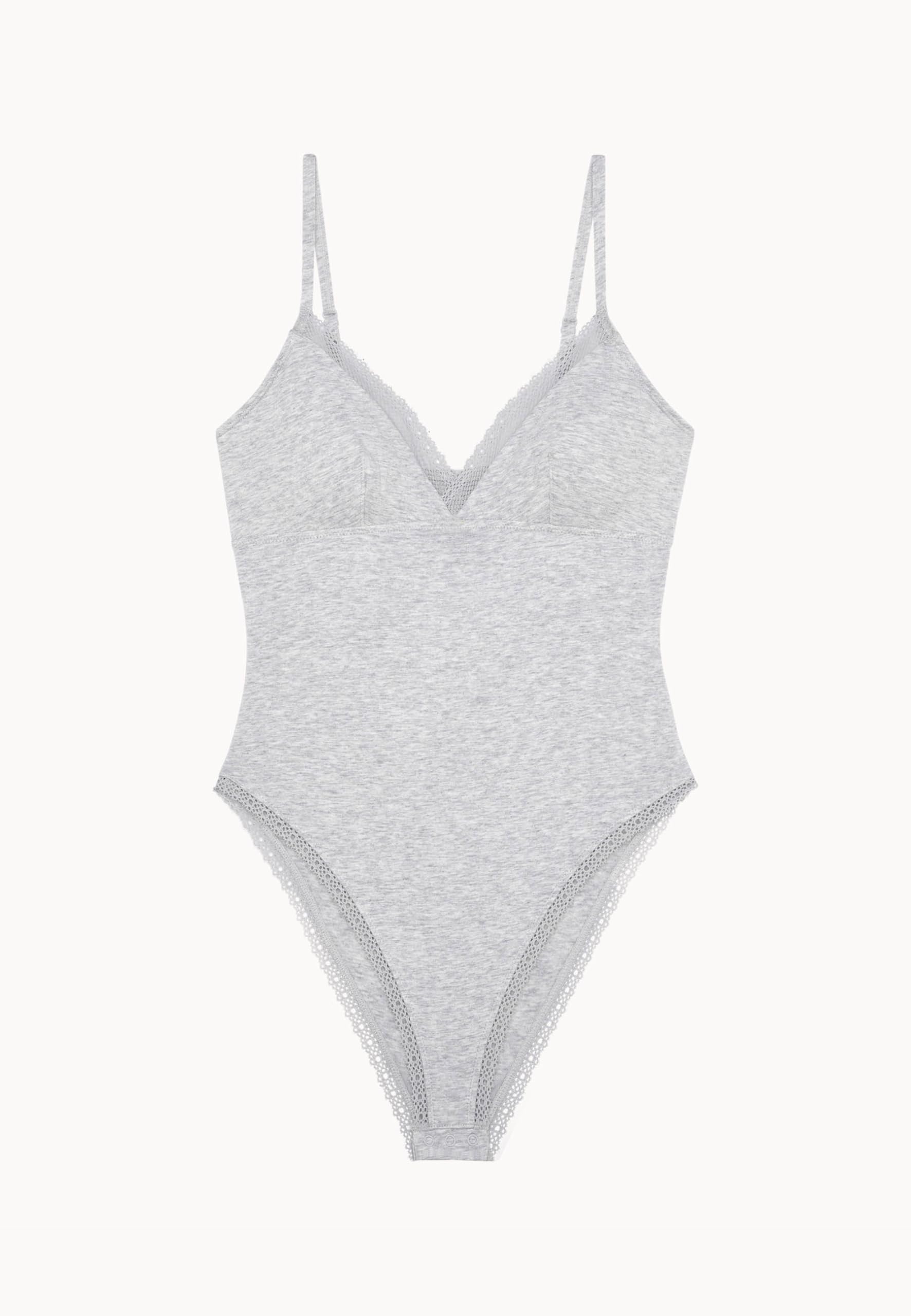 Passionata Charlotte - Body - Trójkątny kształt, wygodne i miękkie, bawełna z modalu, koronka - kobieca i elegancka