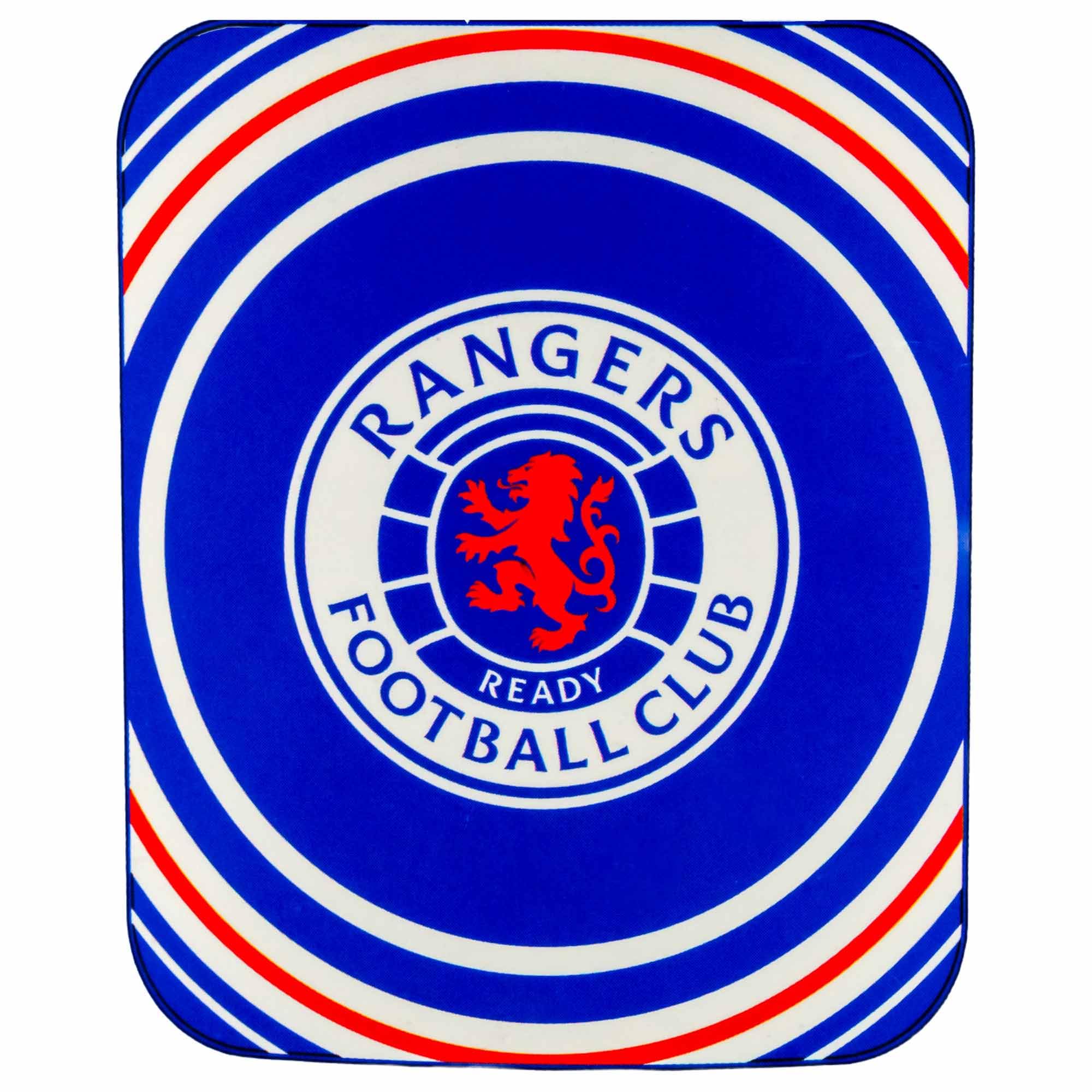 GIFTS 4 ALL Giant Rangers Football Crest Fleece Blanket & Sofa Throw - Winter Blanket for Rangers Fans