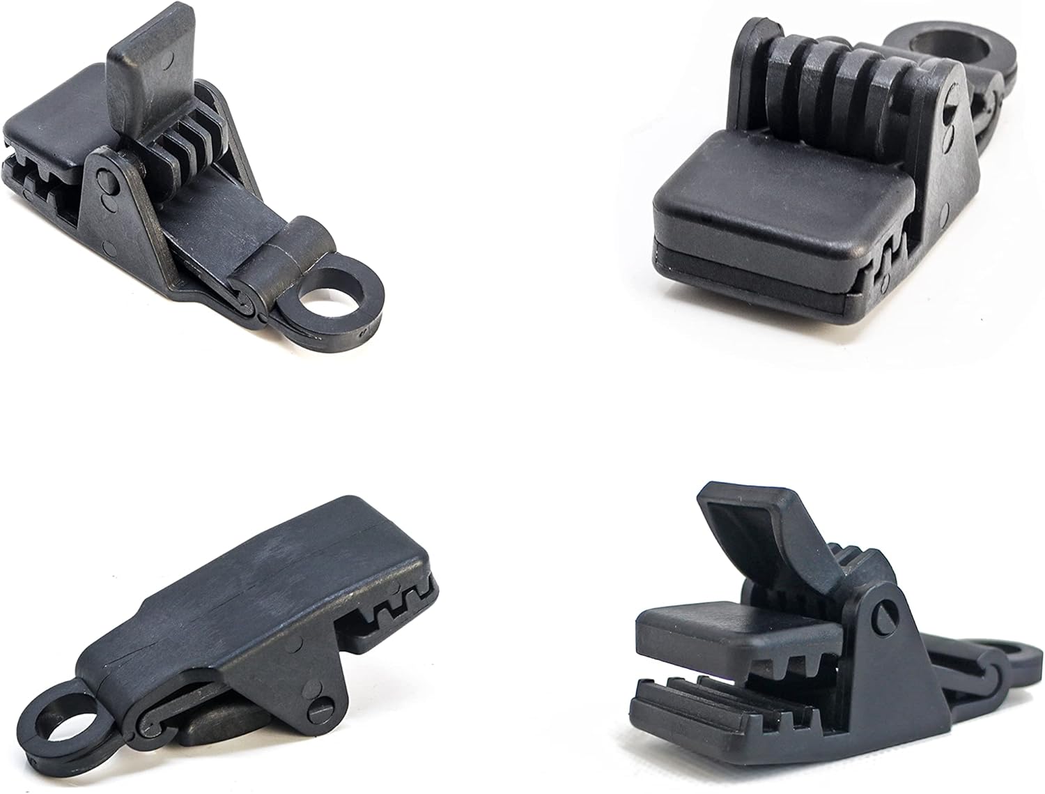 26Pcs Tarp Clips and Bungee Cord, New Press-Lock Design, Tent Snaps Camping Clamp Clips Awnings Clips for Camping and Sun Shade