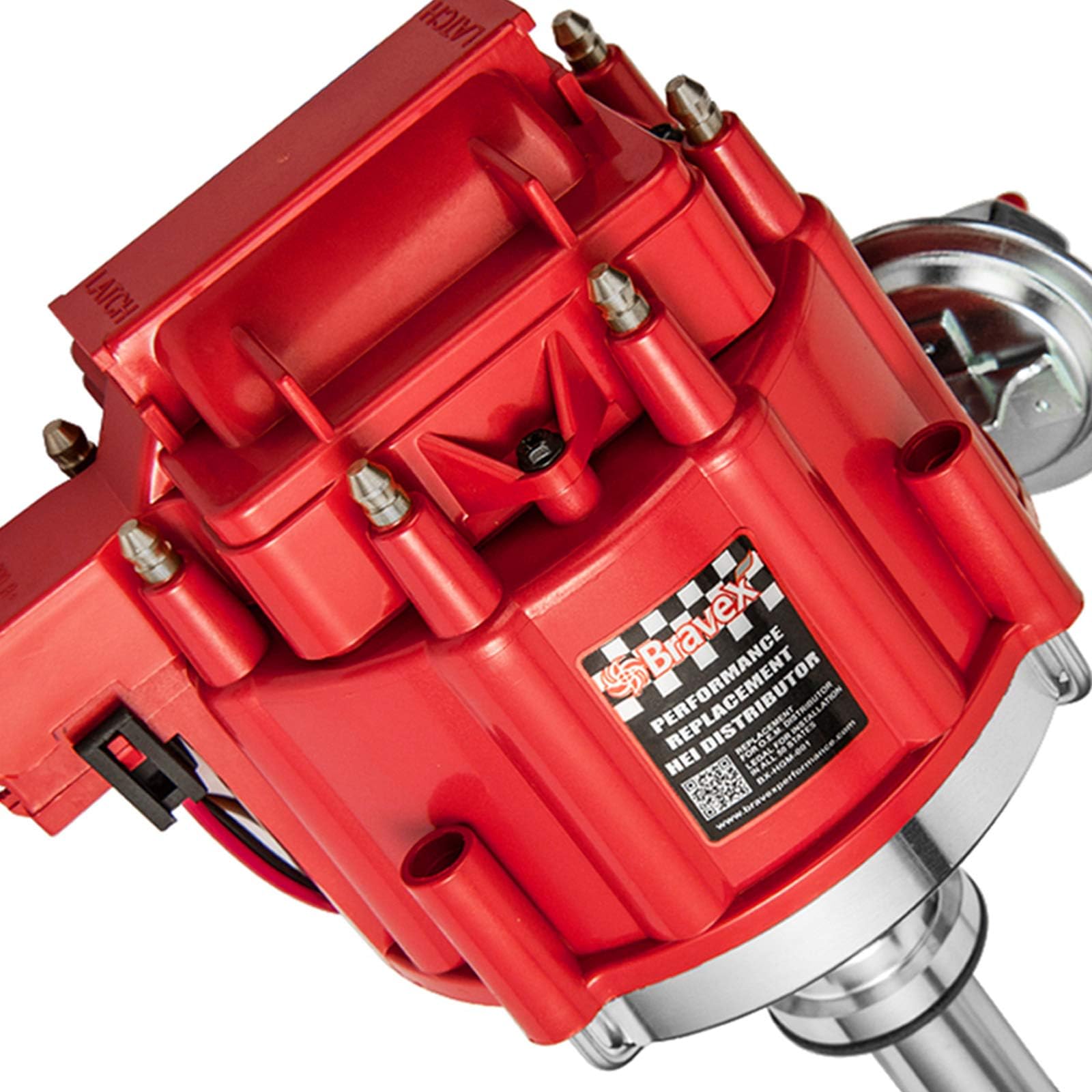NEW MSD STREET FIRE GΜ HEI DISTRIBUTOR,RED,VACUUM ADVANCE