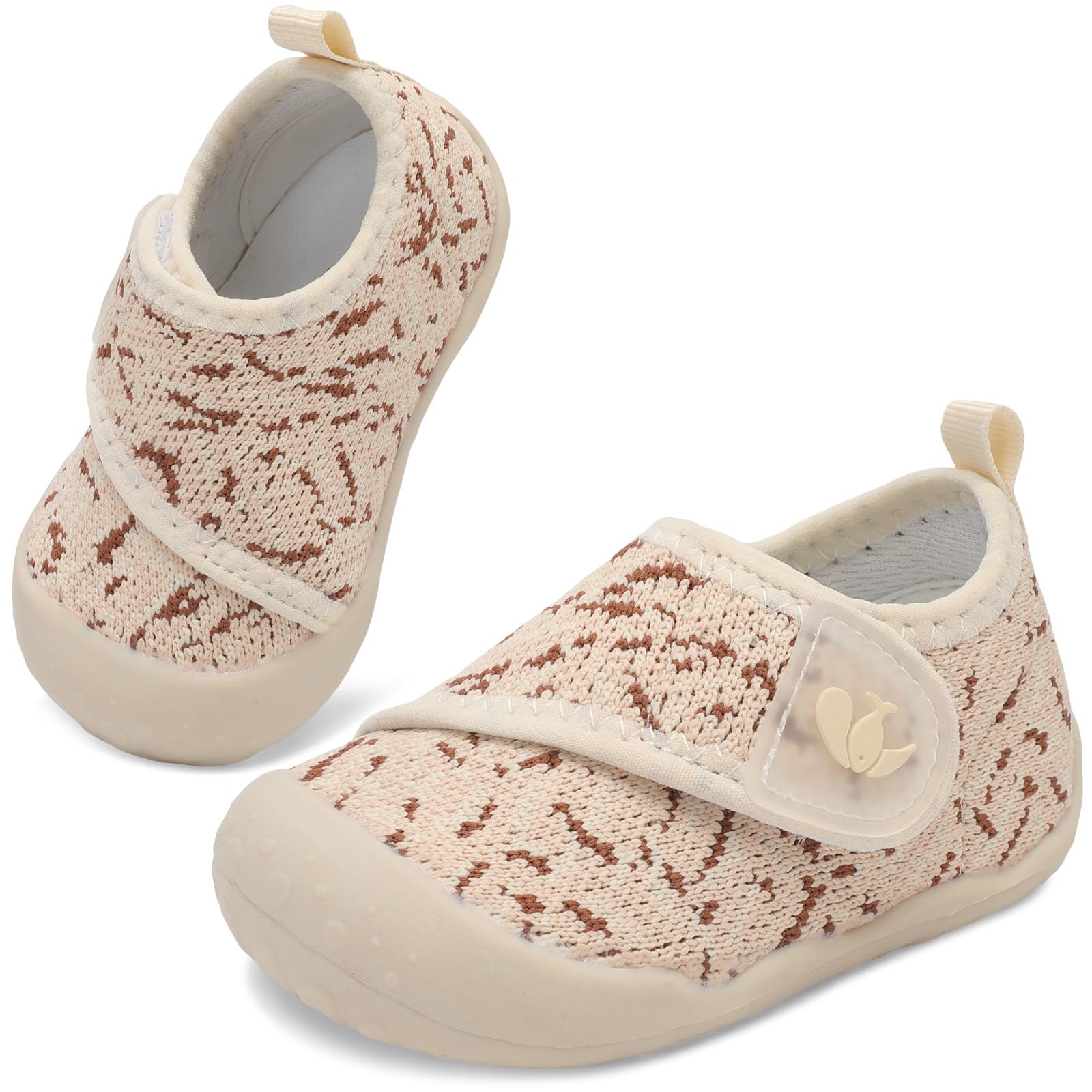 FEETCITY Baby First Walking Shoes Wide Baby Shoes Infant Sneakers Newborn Crib Shoe Barefoot Lightweight Slip On Shoe