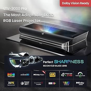 Amazon.co.jp: AWOL VISION LTV 4K 超短焦点 3色レーザー