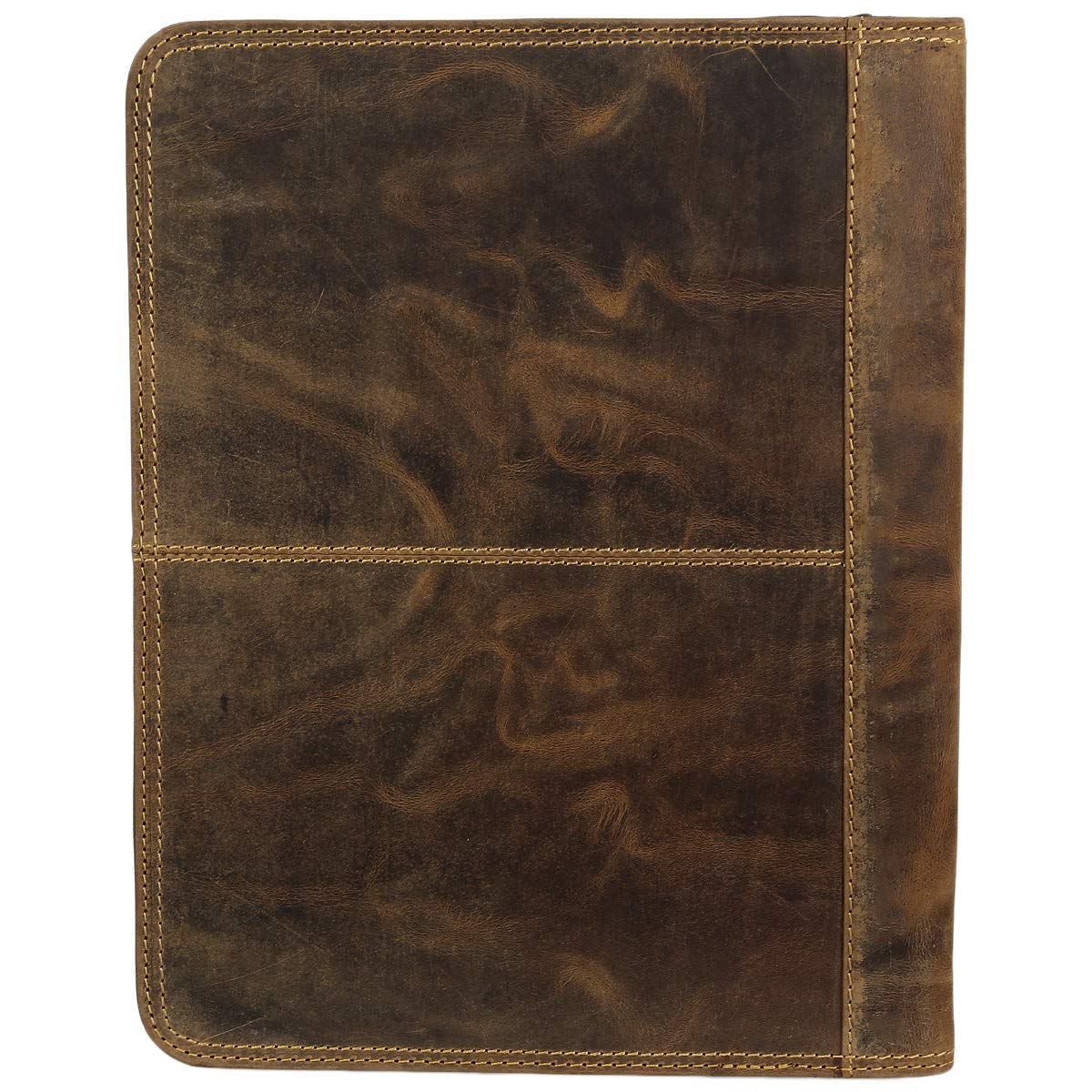 Greenburry Cartellina vintage in pelle, formato A4, marrone, 33,5 x 26 x 2,5 cm