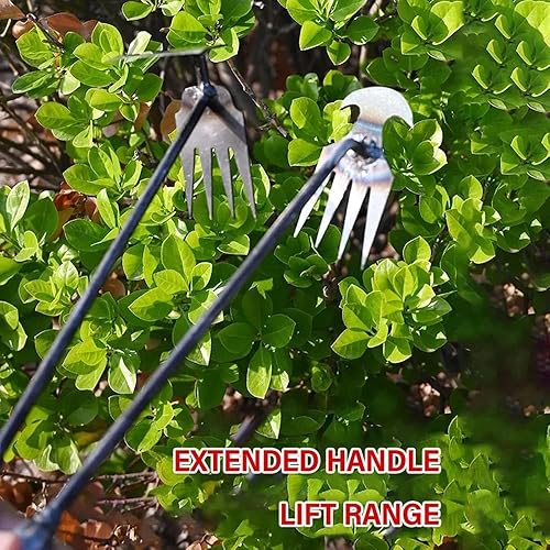 Miniatura 5 de 2 piezas de herramientas extractoras de malezas, herramienta afilada y duradera para tirar de jardín, pala portátil para verduras para el hogar,