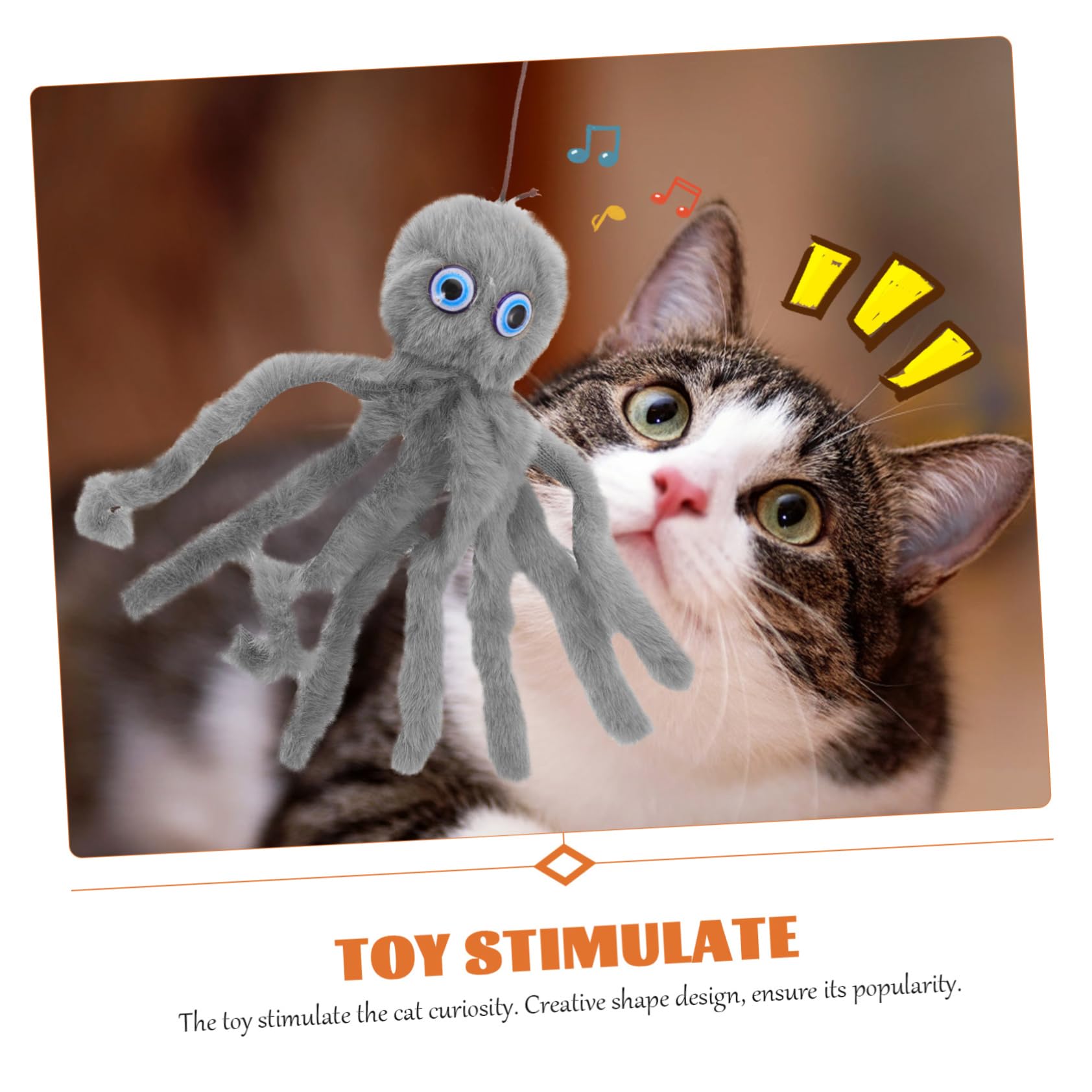 Kisangel 10stücke Interaktiver Katzen-Teaser Mit Weicher Oktopus Spielzeug Für Katzen Und Kätzchen Fördert Aktives Spielen Und Gesunde Bewegung Drinnen