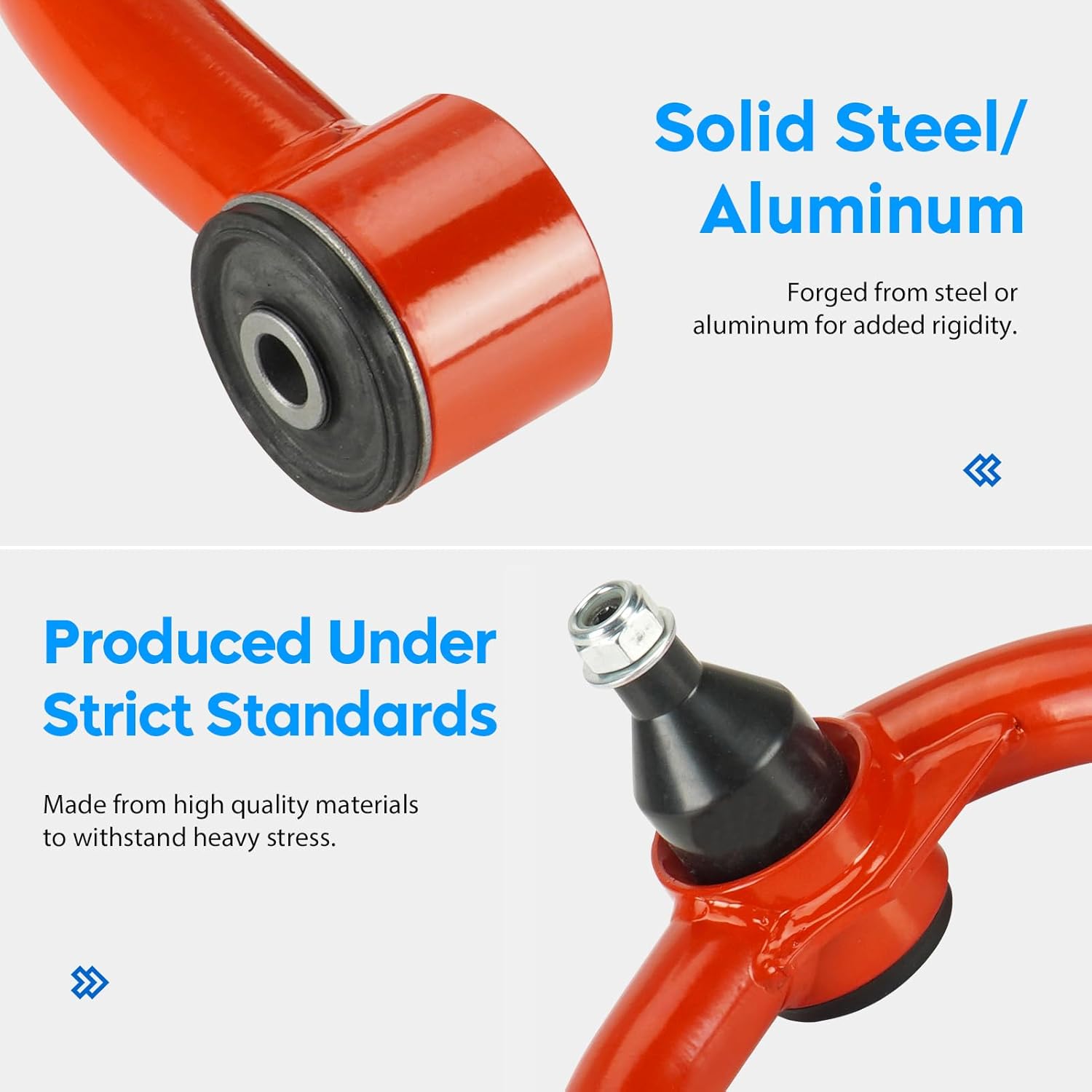 Front Upper Control Arm Lift 2-4" for Ford F150 2004-2020, with Replace Ball Joints, Adjustable Suspension Kit 4Pcs