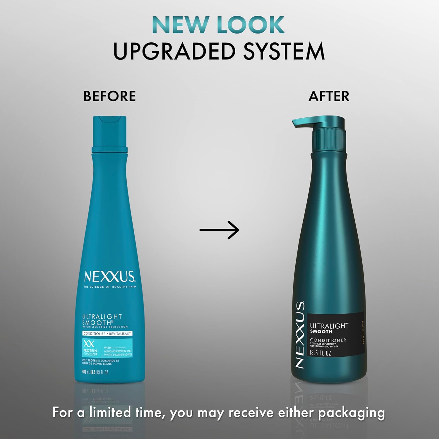 Nexxus Ultralight Smooth Conditioner Weightless for Dry and Frizzy Hair Smooth Hair Treatment to Block Out Frizz Against Humidity 13.5 oz - Image 3