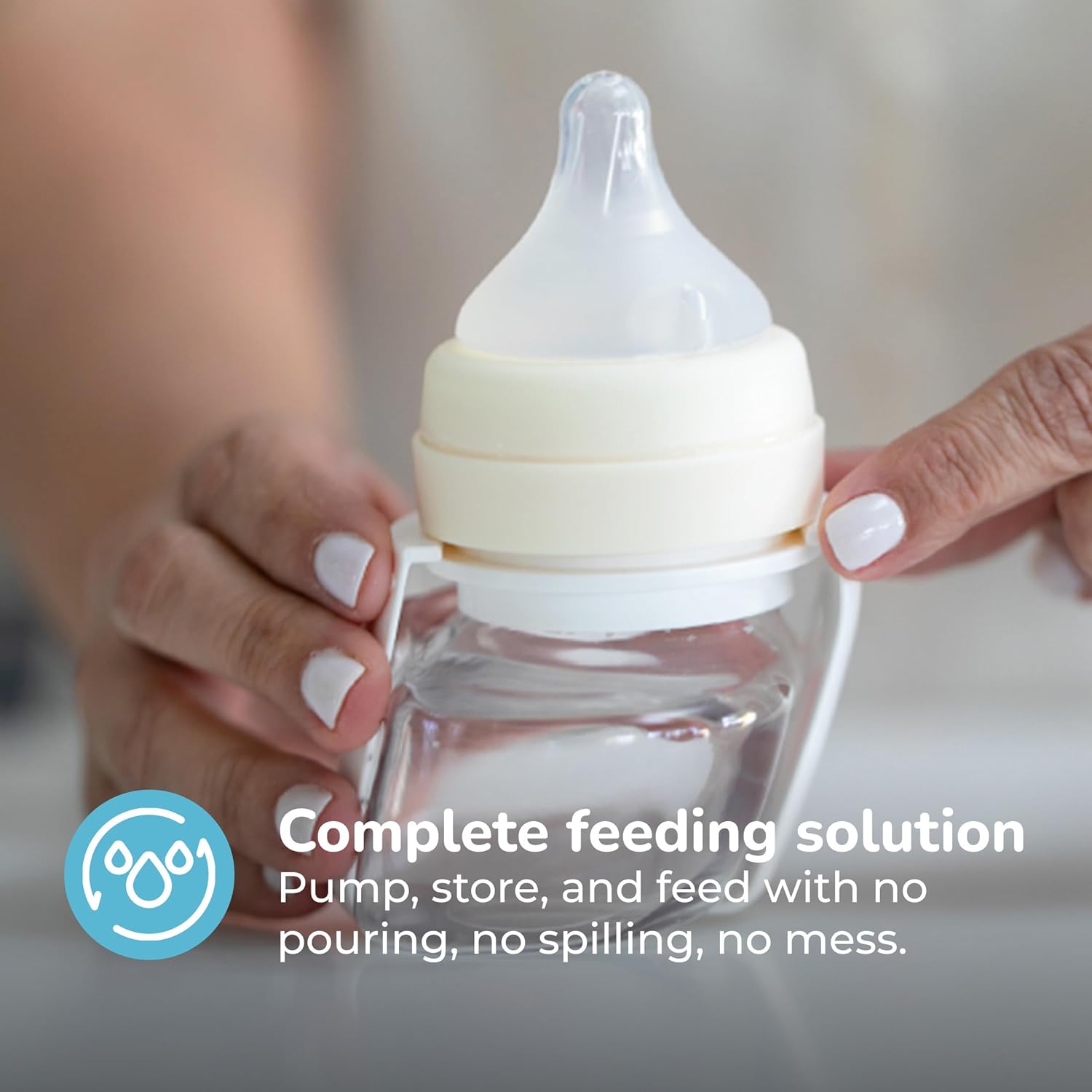 Spectra Baby Spectra Premier Wearable Feeding & Accessory Kit - Compatible with Premier Hands-Free Wearable Breast Pump - Comes with Baby Bottle, Duckbill Valve, Backflow Protector & More