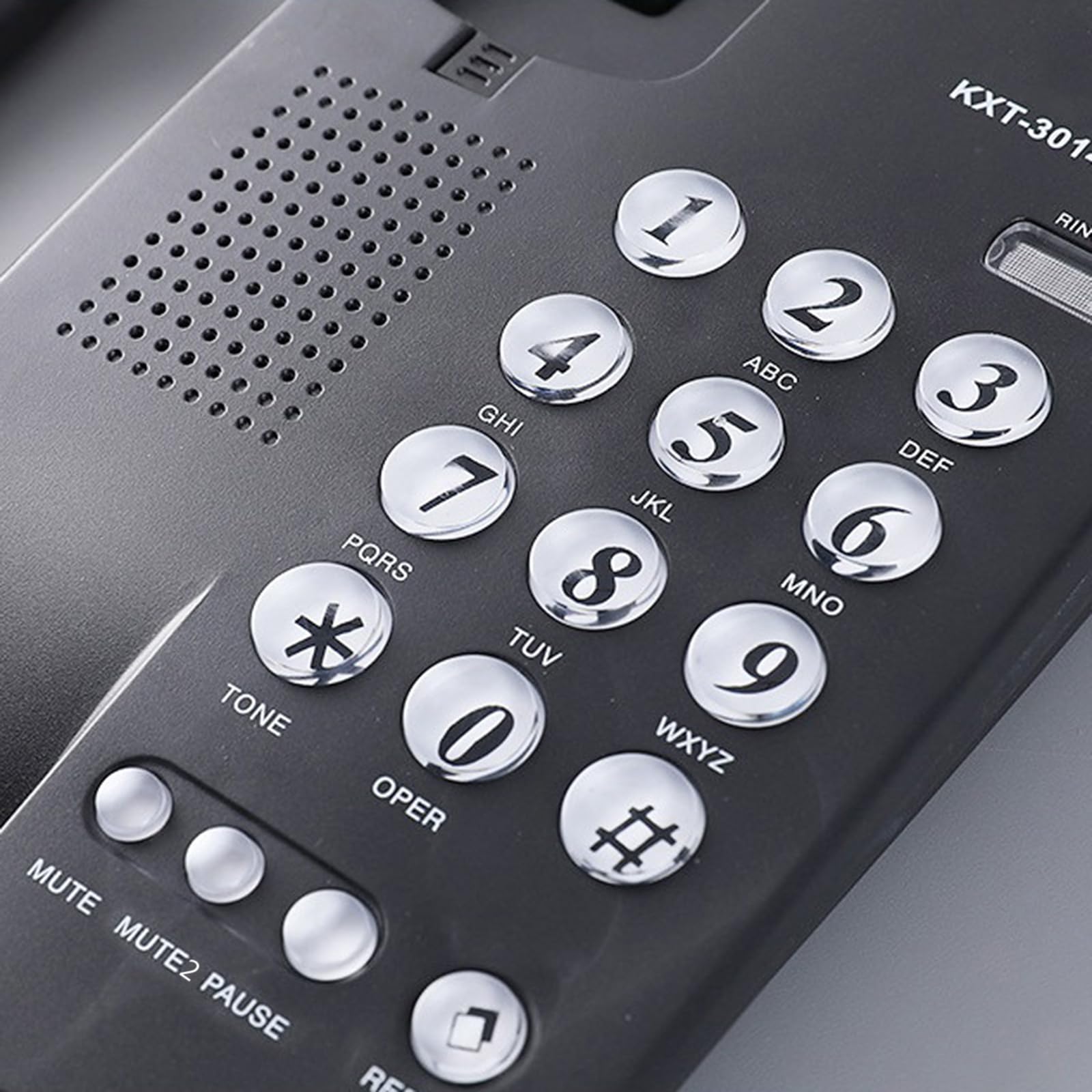 Telefono con filo Desktop House Phone Emegency Telefono Anziani Big Button Telefono integrato per Home Office Telefono con filo Pulsanti grandi Telefono da ufficio Telefono di casa Telefono di