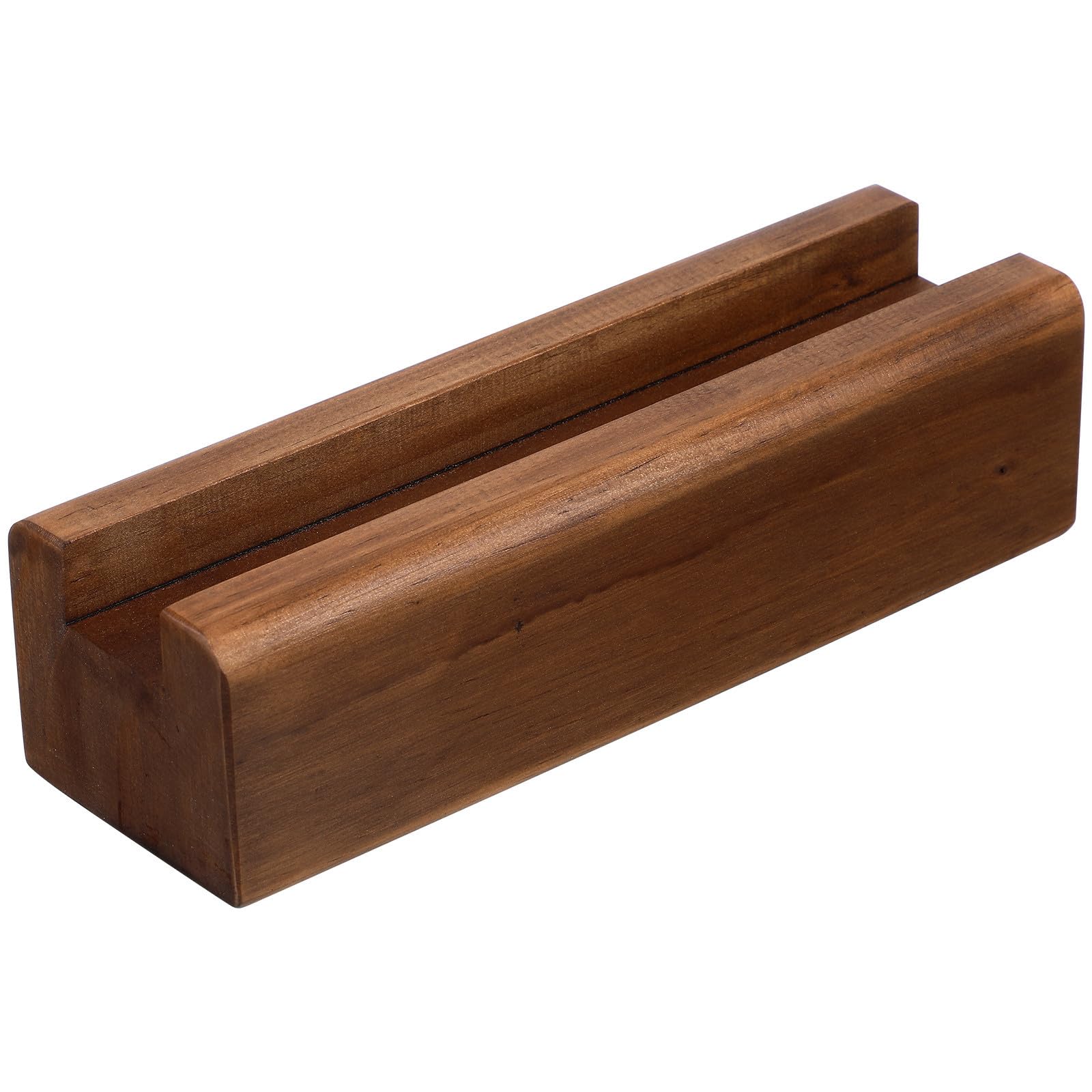 Support en bois pour miroir avec base stable et patins antidérapants