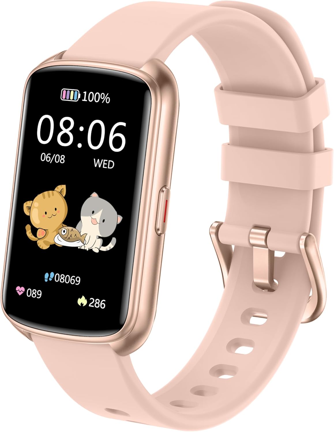 Fitness Trackers, 1.47 Inch Smartwatch, Touchscreen Activity Tracker with Thin Smartband Design, 5ATM Waterproof Fitness Watch Blood Oxygen Heart Rate Monitor for Android/iOS (Pink) Fitness Trackers, 1.47 Inch Smartwatch, Touchscreen Activity Tracker with Thin Smartband Design, 5ATM Waterproof Fitness Watch Blood Oxygen Heart Rate Monitor for Android/iOS (Pink)
