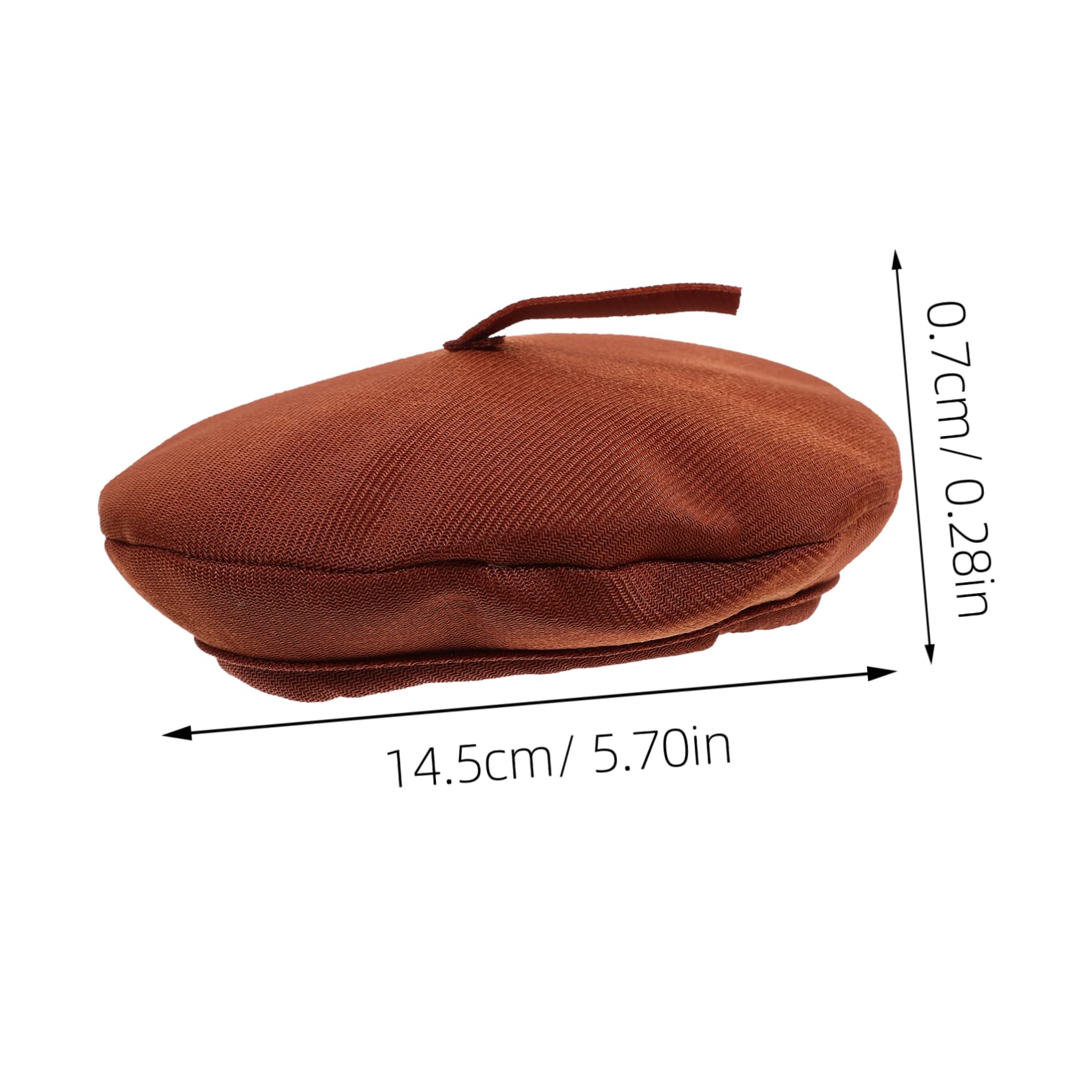 FOYTOKI Miniature Beret Hat for Dolls Cute Tiny Doll Accessory Fashionable Mini Hat for Dress Up for Parties Cosplay Reusable Craft Tiny Hats