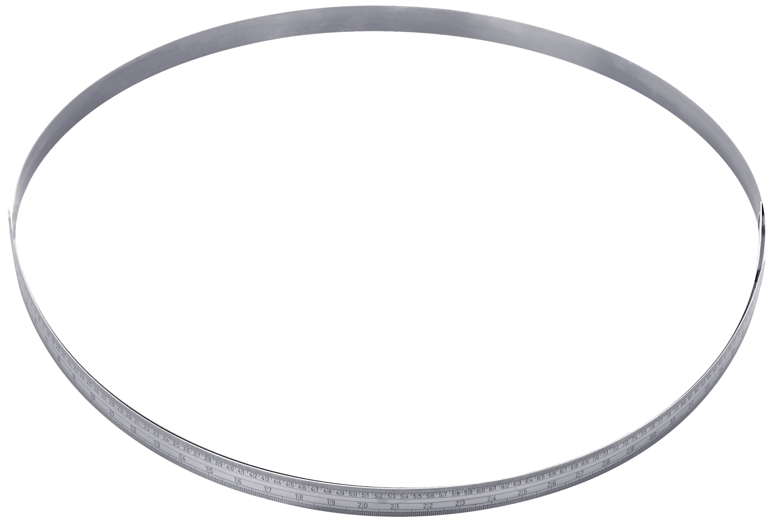 Metrica Massstab Rostfrei 3000 x 30 x 1 mm/Zoll, silber, 25146