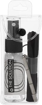 The Solution Lens Cleaner & Repair Kit | 1oz Alcohol Free Eyeglass Lens Cleaning Spray, Microfiber Cleaning Cloth & Keychain Screwdriver for Glasses, Lens, Screens