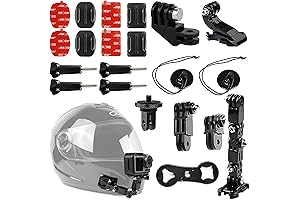Helmet Camera Attachment Kit for Various Action Cameras