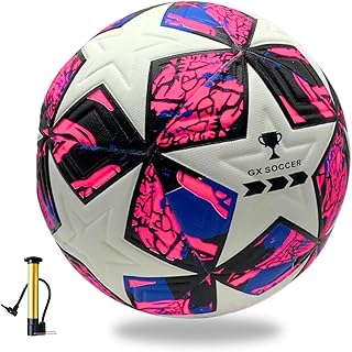 Soccer Ball Size 4. GX Soccer Champions Soccer Ball. Professional Grade PU Durable Material.