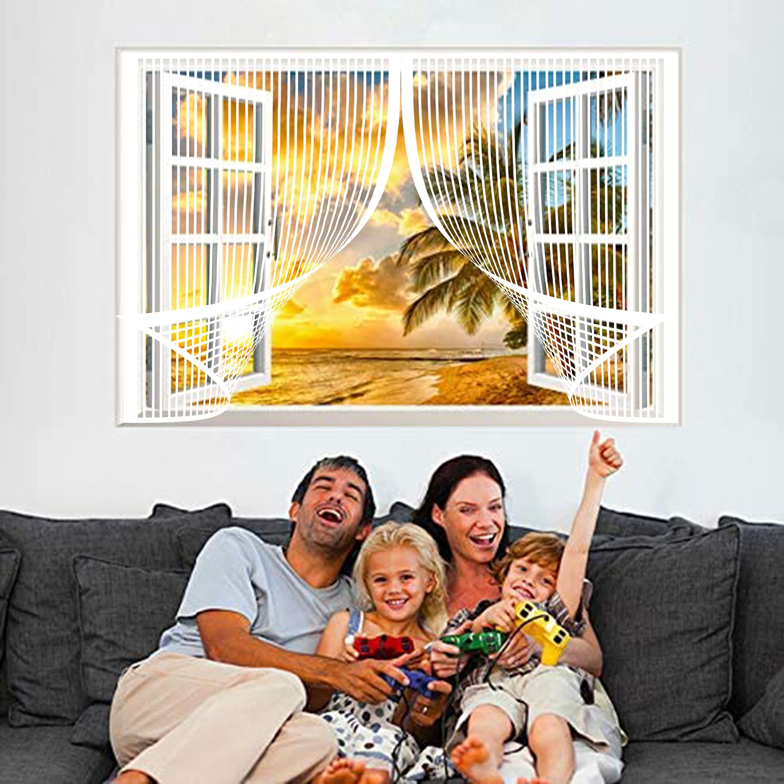 Magnetisch vliegengaas voor Deur 200x205cm