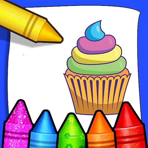 Baking Cupcakes Coloring Book